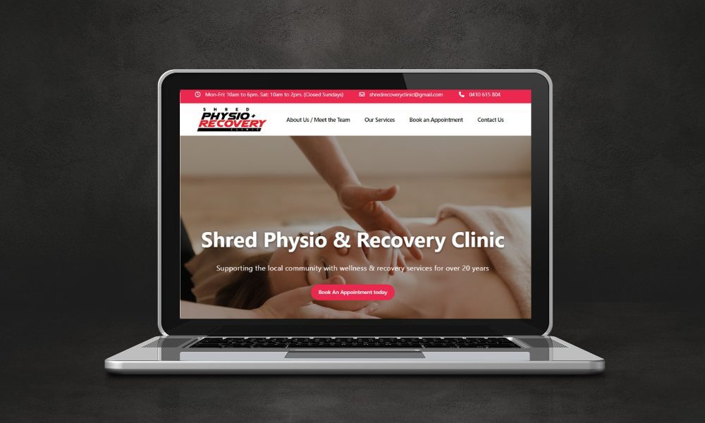 Shred Recovery Clinic - New Website