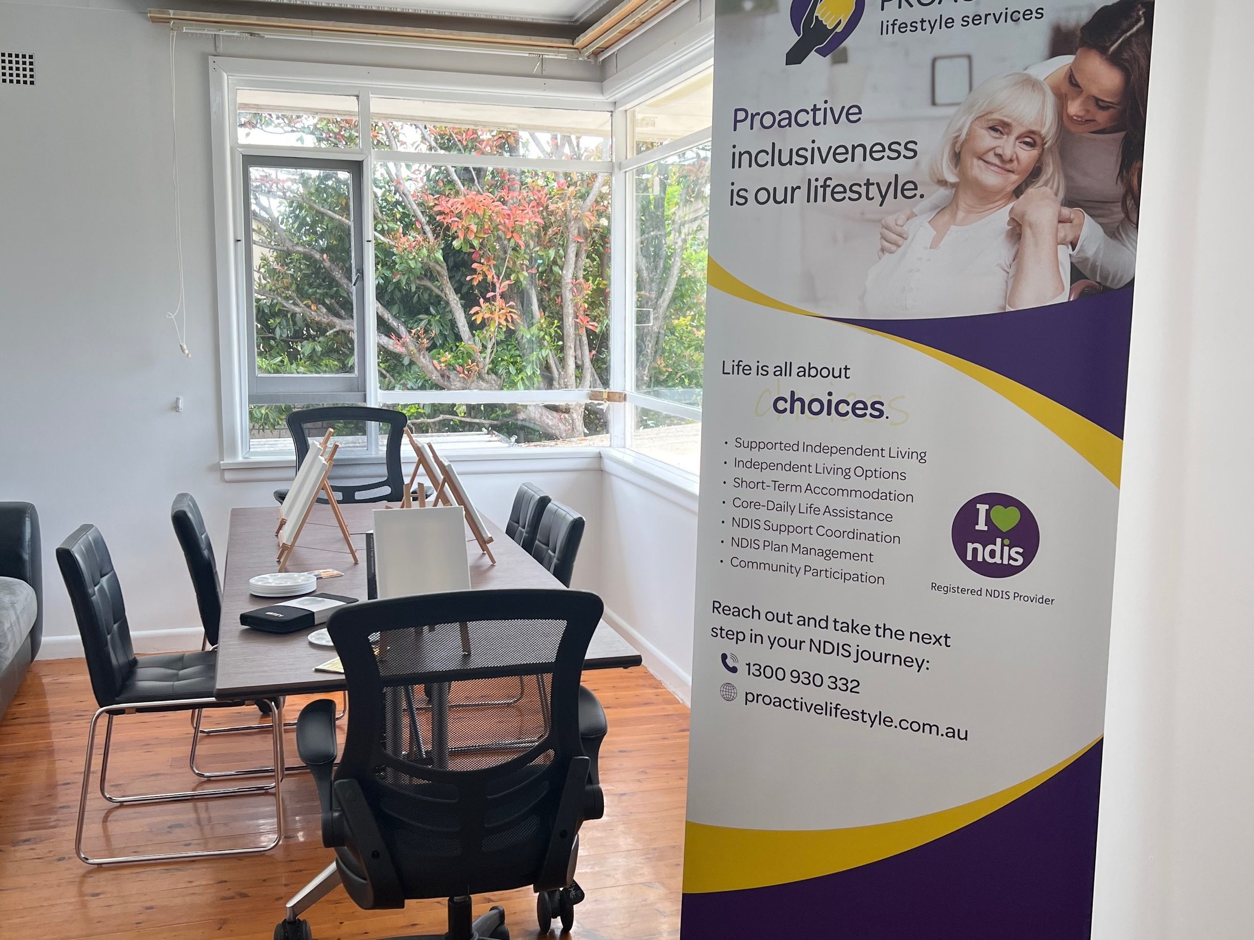 Proactive Lifestyle Services - Pull-Up Display